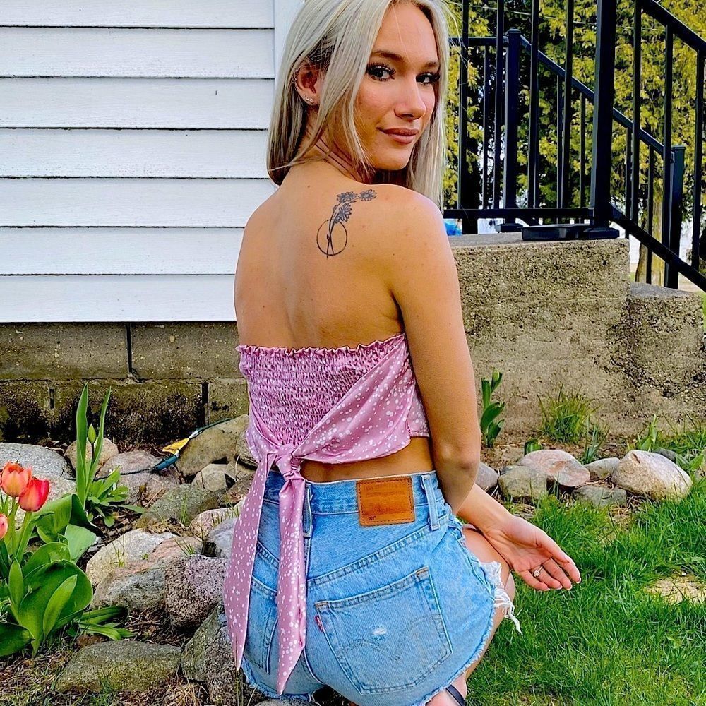 Satin Speckle Top  